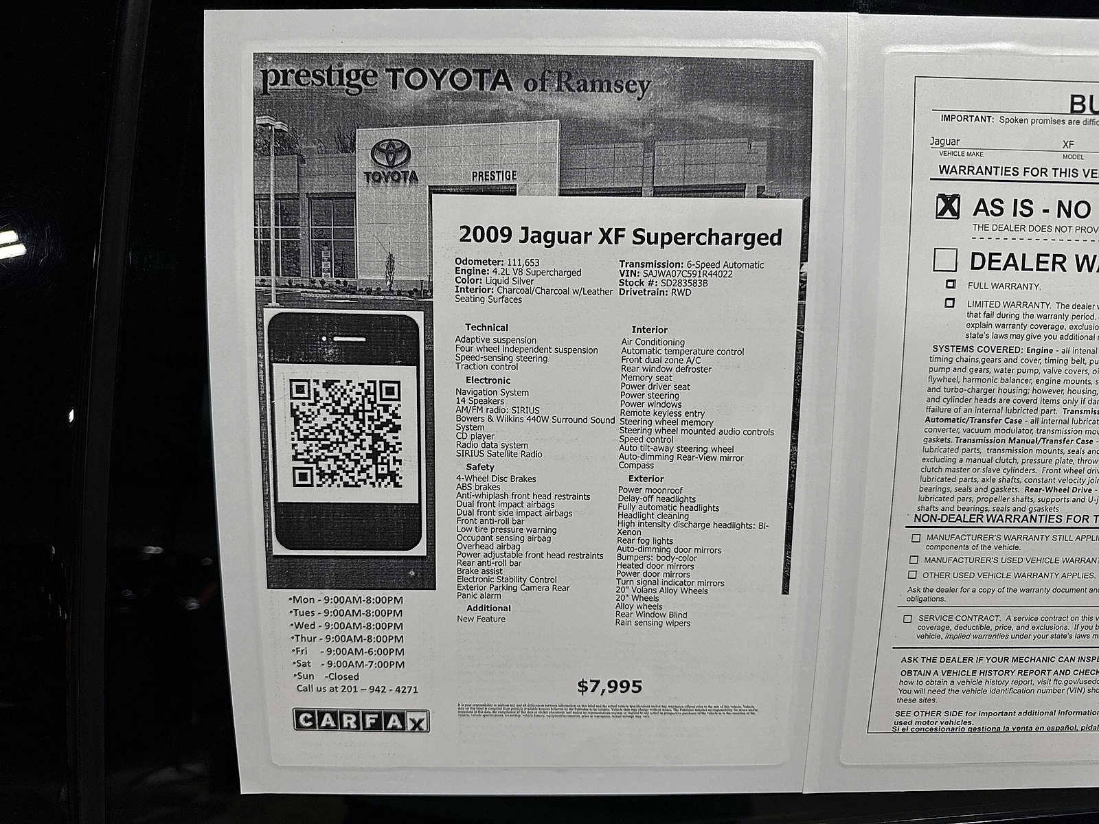 Used 2009 Jaguar XF Supercharged image 12