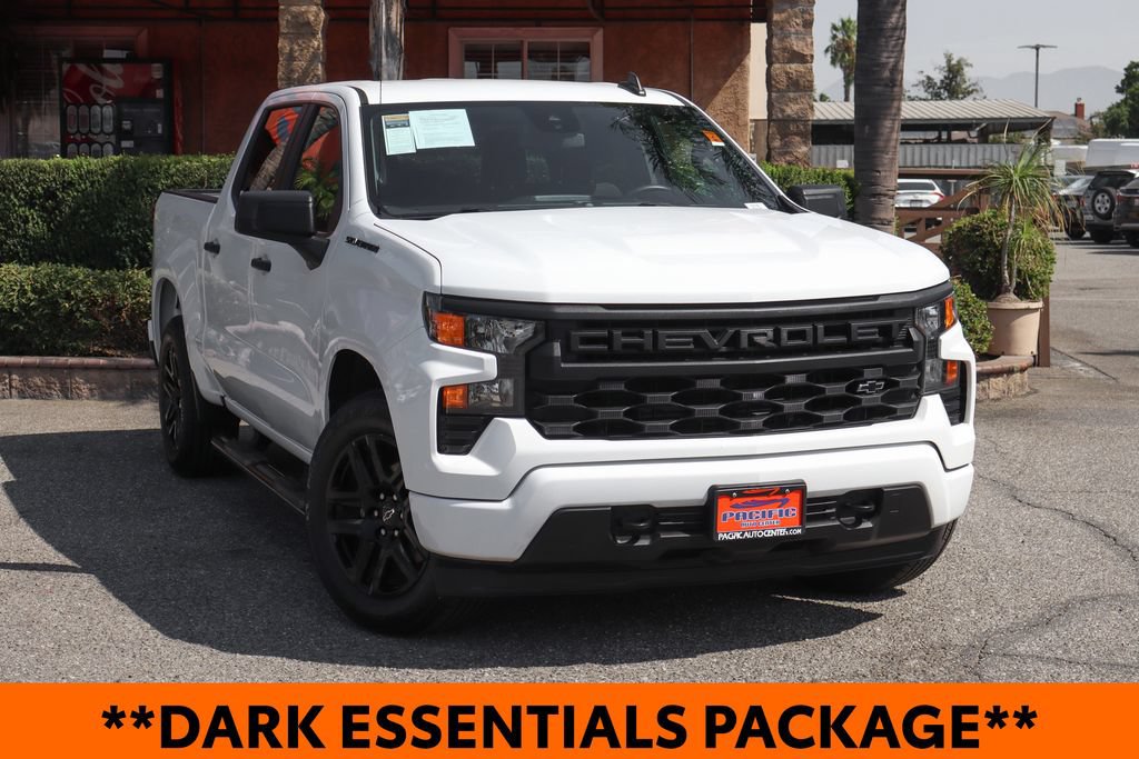 Used 2023 Chevrolet Silverado 1500 Custom w/ LPO, Dark Essentials Package RWD image 2