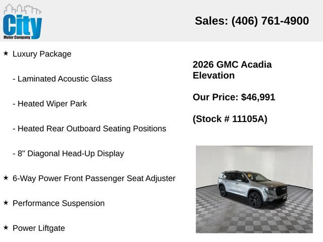 Used 2026 GMC Acadia Elevation w/ Black Edition AWD/4WD image 19