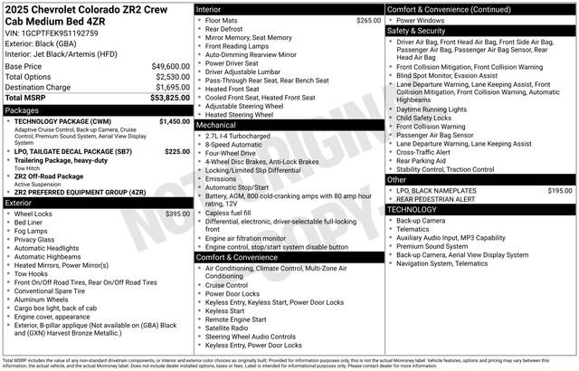 Used 2025 Chevrolet Colorado ZR2 w/ Technology Package image 2