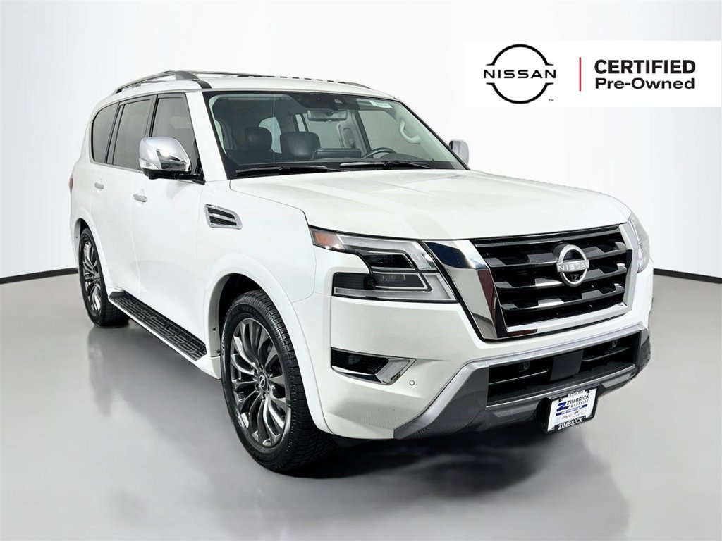 Used 2023 Nissan Armada Platinum w/ Captain's Chairs Package AWD/4WD image 1