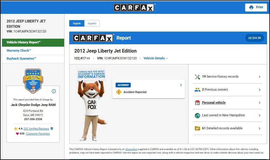 Used 2012 Jeep Liberty Limited Jet w/ Chrome Accents Group image 12
