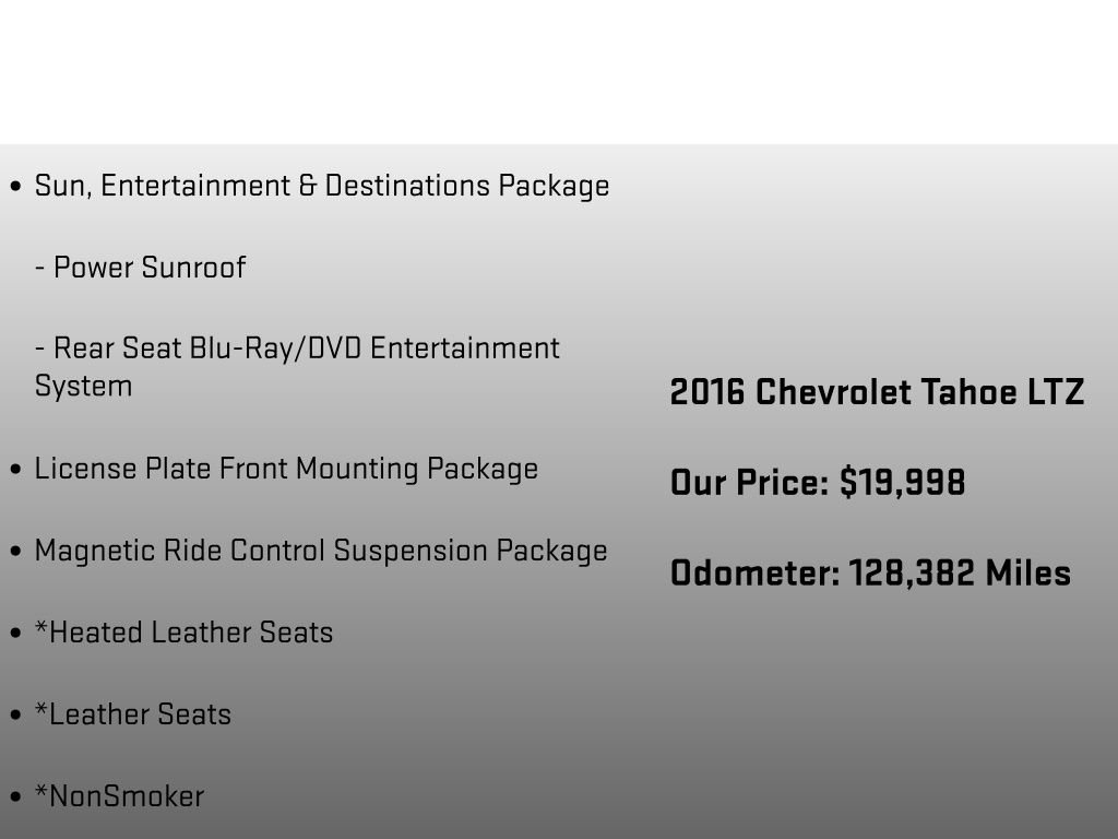 Used 2016 Chevrolet Tahoe LTZ AWD/4WD image 28