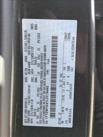 Used 2020 Ford F150 XLT w/ Equipment Group 302A Luxury image 17