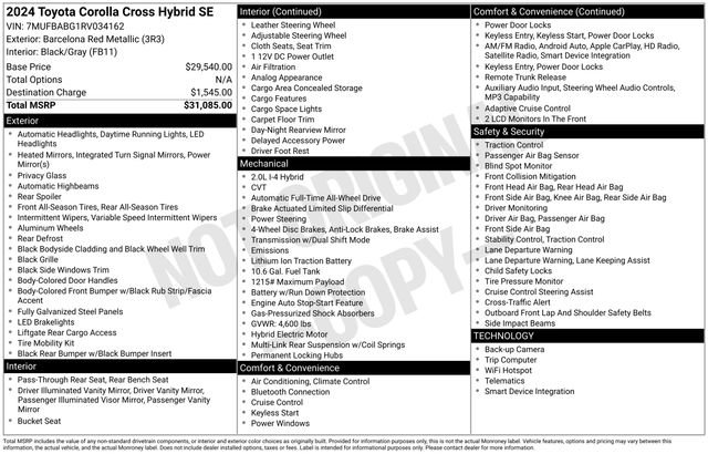 Used 2024 Toyota Corolla Cross AWD Hybrid image 4