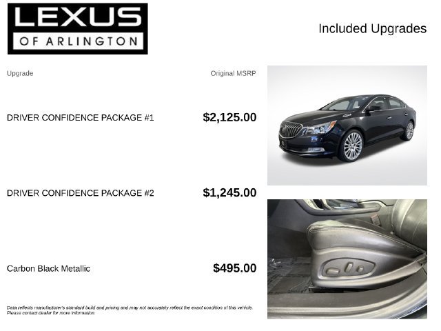 Used 2015 Buick LaCrosse Premium w/ Driver Confidence Package #1 FWD image 4