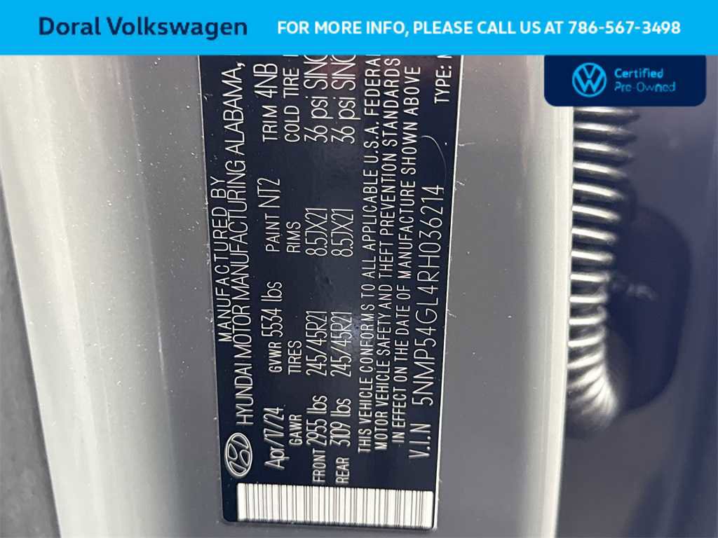 Used 2024 Hyundai Santa Fe Calligraphy image 29