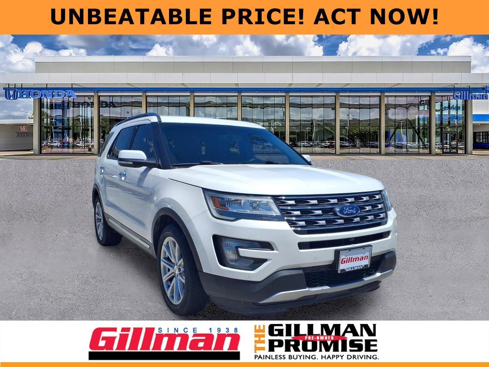 Used 2016 Ford Explorer Limited w/ Class II Trailer Tow Package
