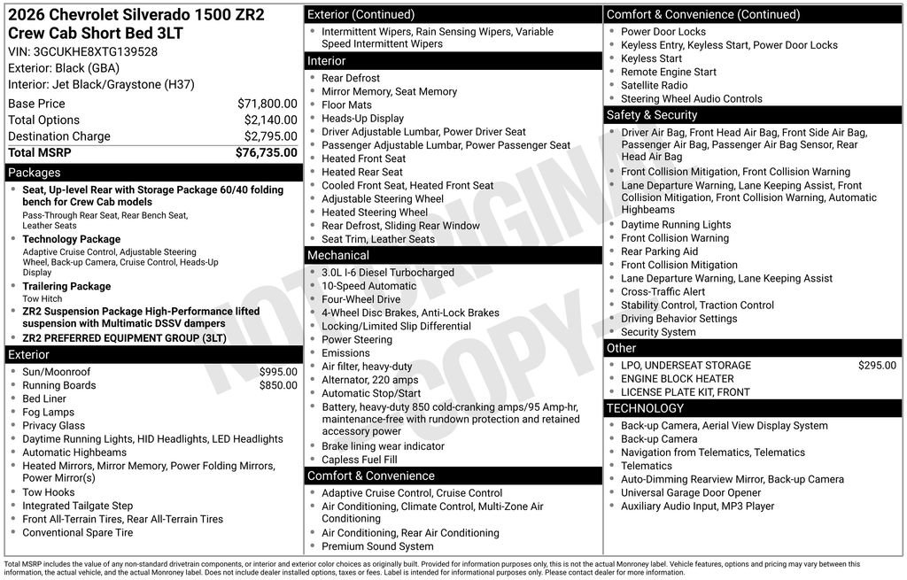 New 2026 Chevrolet Silverado 1500 ZR2 image 2