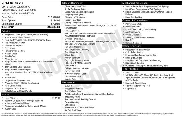 Used 2014 Scion xB FWD image 17