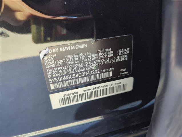 Used 2016 BMW X6 M image 25