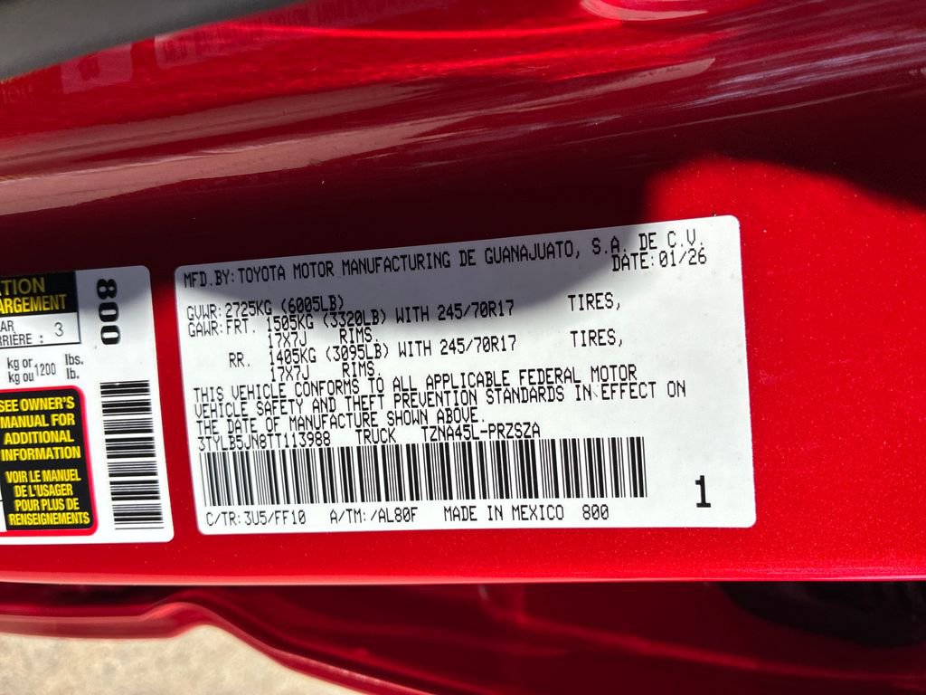 New 2026 Toyota Tacoma SR5 image 45