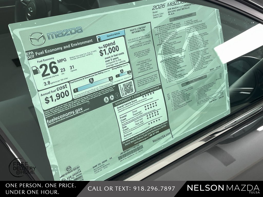 New 2026 MAZDA MAZDA3 Hatchback w/Premium Plus Pkg image 15