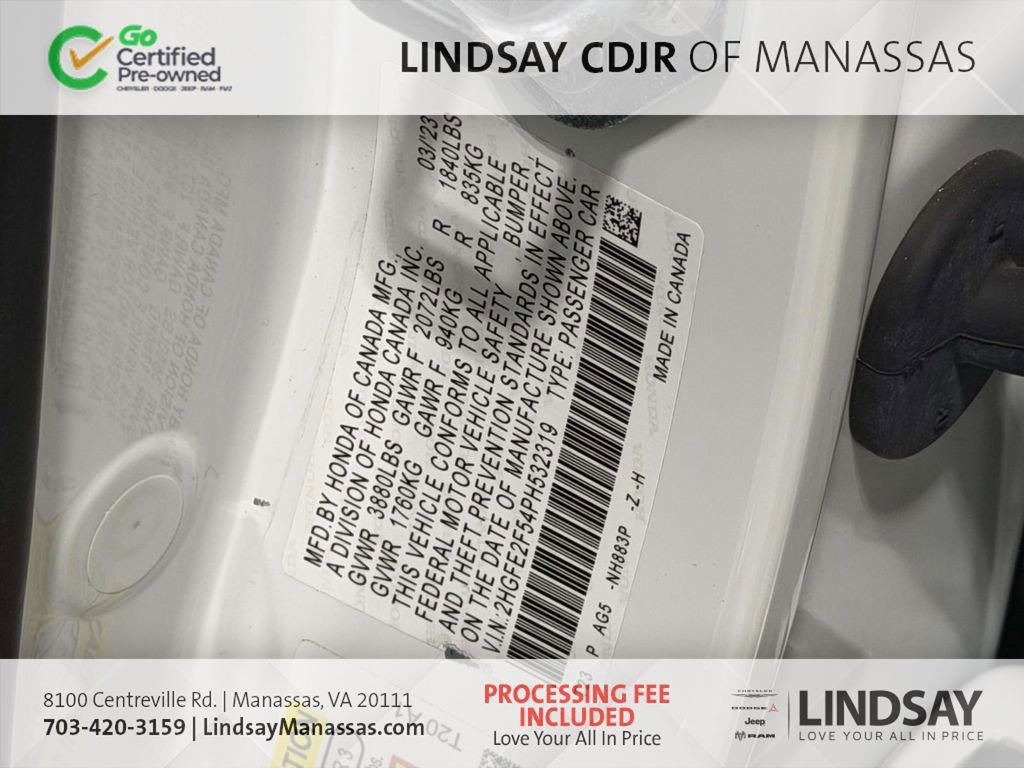 Used 2023 Honda Civic Sport image 27