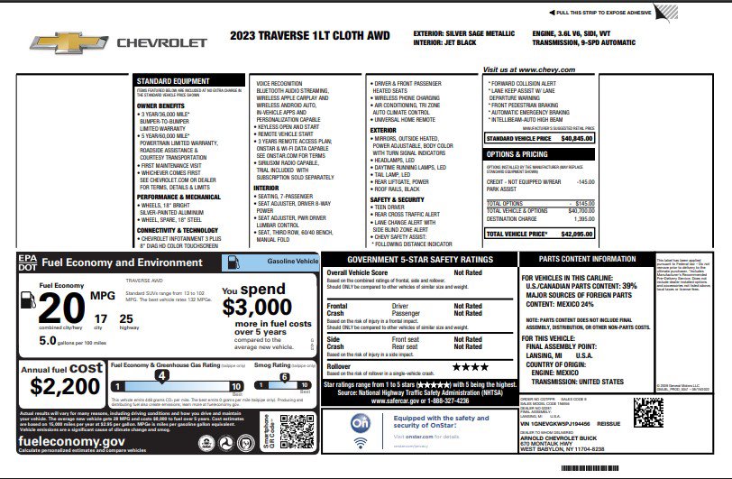 Used 2023 Chevrolet Traverse LT image 4