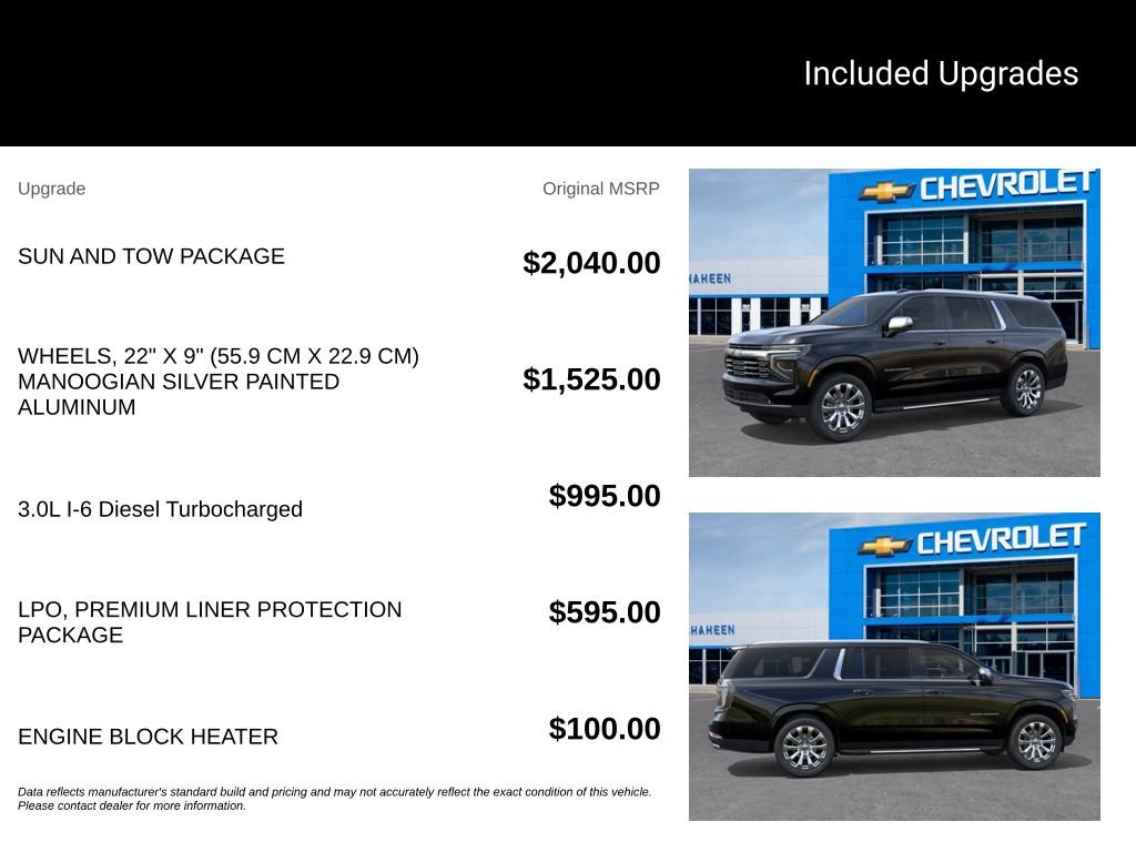 New 2026 Chevrolet Suburban Premier w/ Sun And Tow Package AWD/4WD image 5