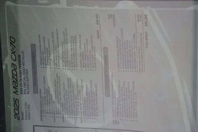 New 2025 MAZDA CX-70 Plug-In Hybrid w/ Premium Pkg AWD/4WD image 12