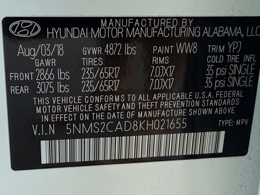 Used 2019 Hyundai Santa Fe SE AWD/4WD image 34