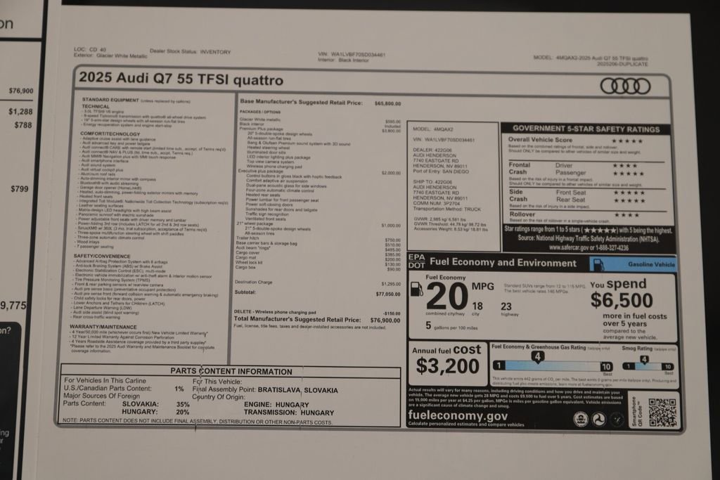 New 2025 Audi Q7 3.0T Premium Plus AWD/4WD image 32
