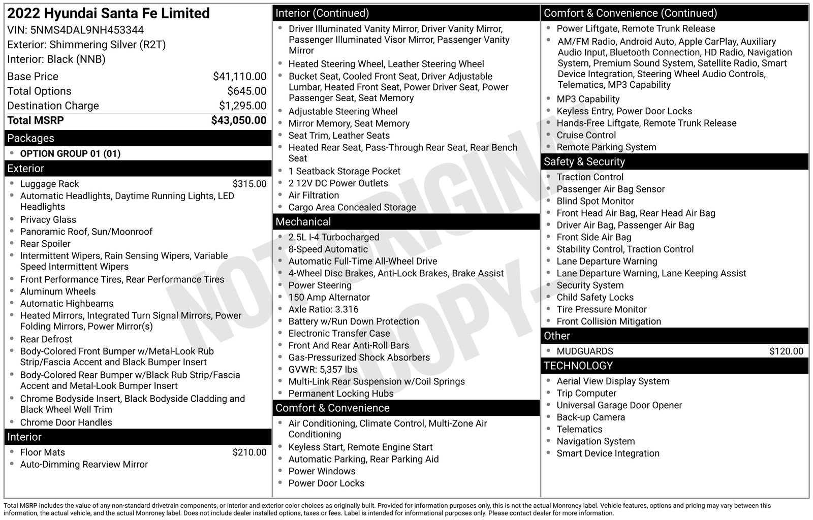 Certified 2022 Hyundai Santa Fe Limited AWD/4WD image 29