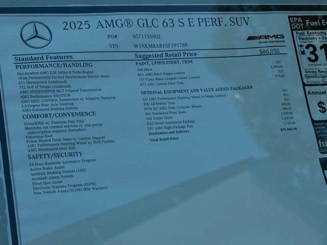 Certified 2025 Mercedes-Benz GLC 63 AMG S image 25