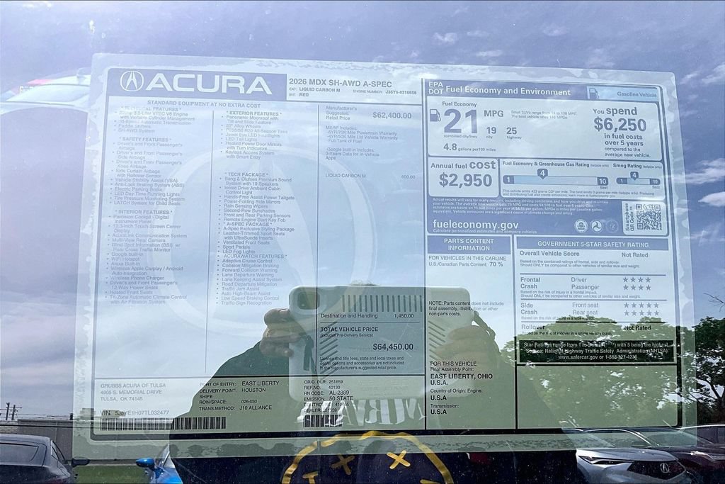 New 2026 Acura MDX A-Spec AWD/4WD image 39