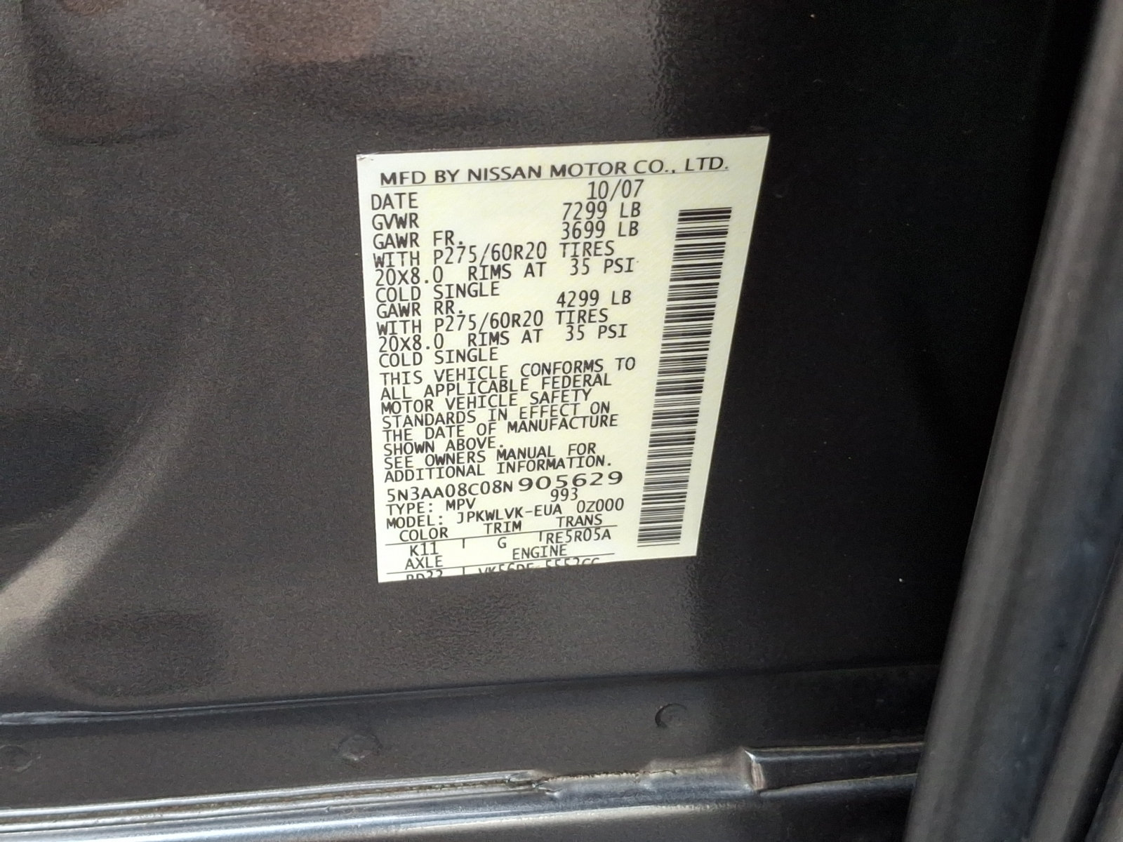 Used 2008 INFINITI QX56 4WD image 29