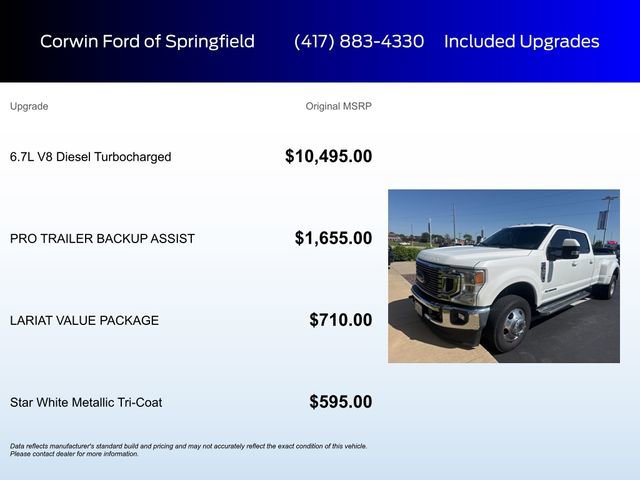 Used 2022 Ford F350 Lariat w/ Lariat Value Package AWD/4WD image 6