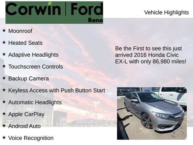 Used 2016 Honda Civic EX-L image 4