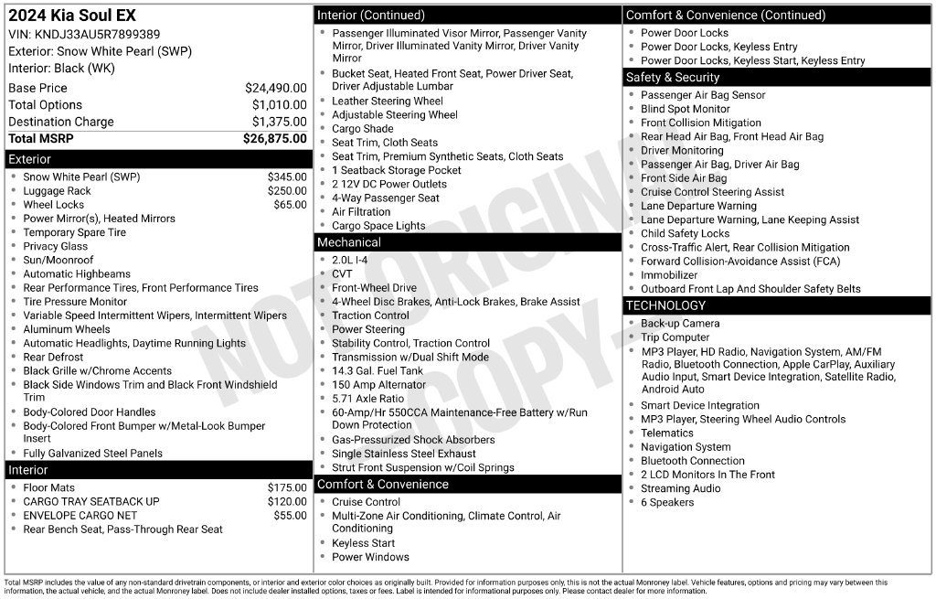 Certified 2024 Kia Soul EX FWD image 36