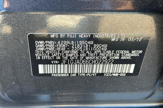 Used 2012 Subaru Impreza 2.0i Premium AWD/4WD image 30