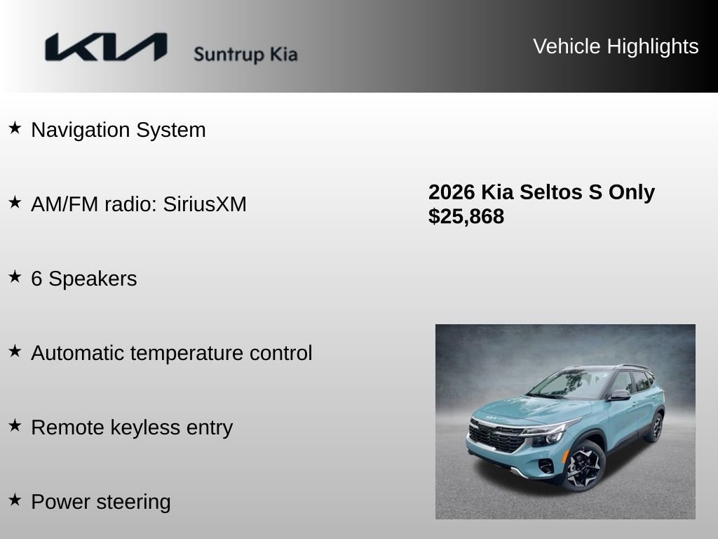 Used 2026 Kia Seltos S image 7