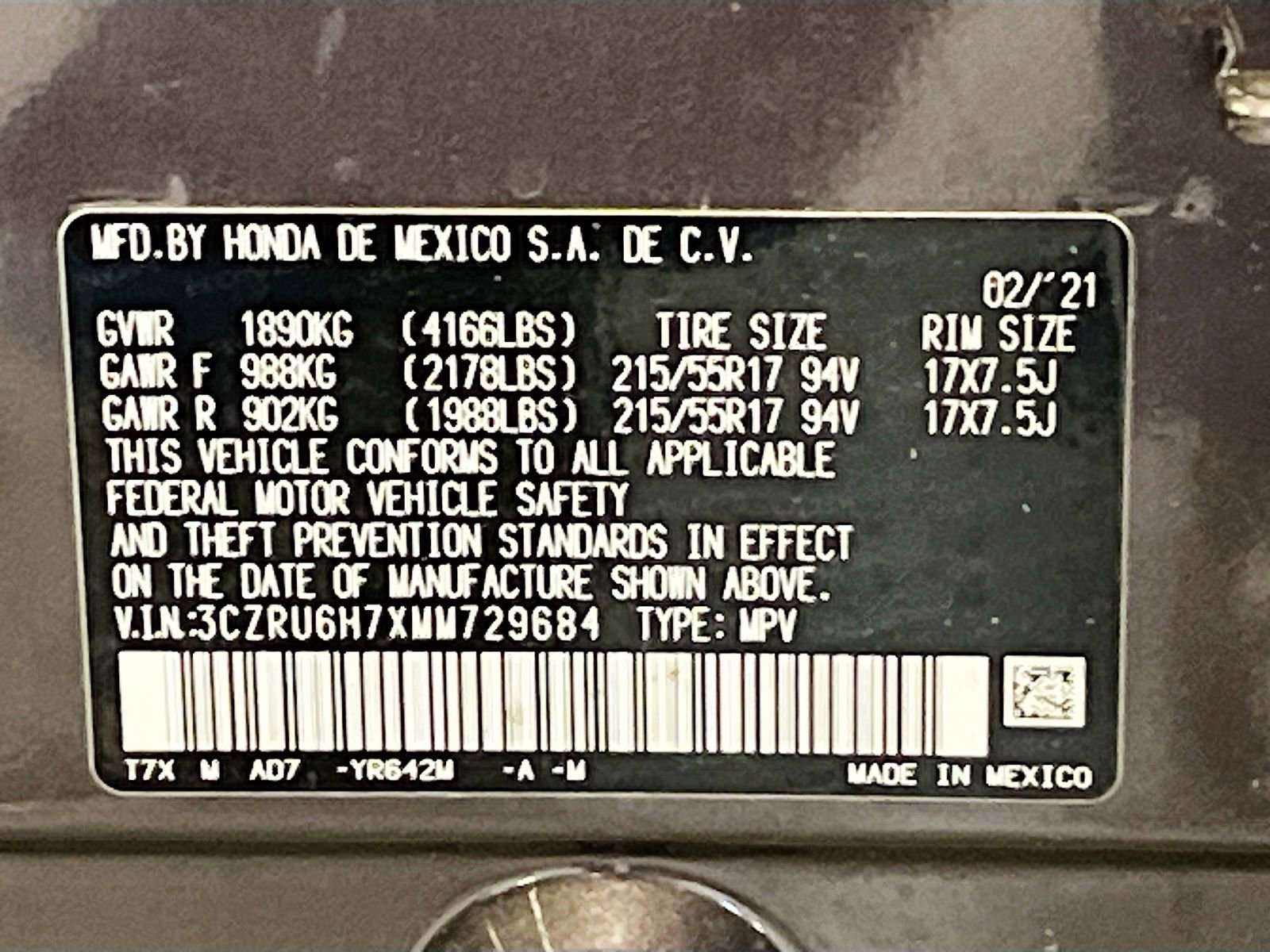 Used 2021 Honda HR-V EX-L image 30