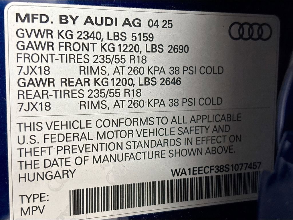 New 2025 Audi Q3 2.0T Premium Plus image 25