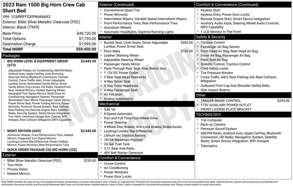 Used 2023 RAM 1500 Big Horn AWD/4WD image 22