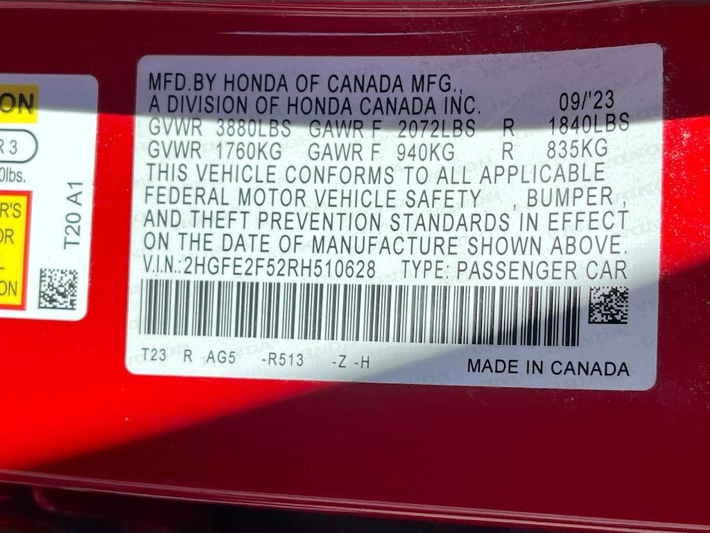 Used 2024 Honda Civic Sport image 29