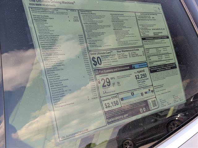 Certified 2026 BMW X3 xDrive30 AWD/4WD image 19