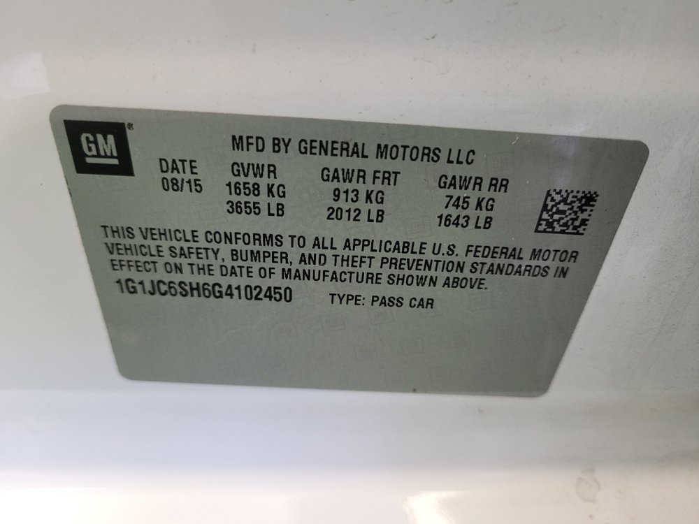 Used 2016 Chevrolet Sonic LT FWD image 33