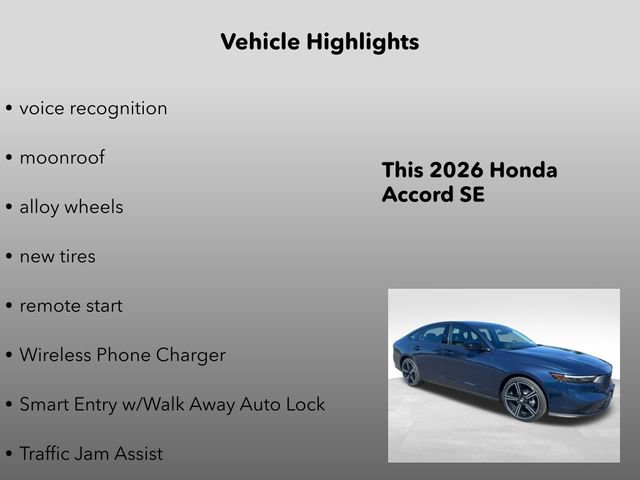 New 2026 Honda Accord SE image 15