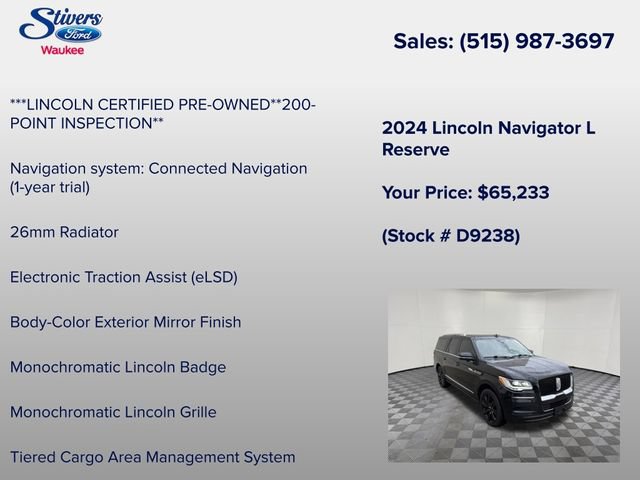 Used 2024 Lincoln Navigator L Reserve AWD/4WD image 28