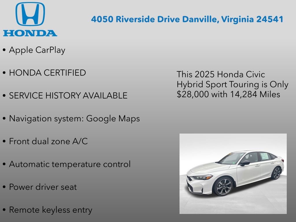 Certified 2025 Honda Civic Sport Touring image 12