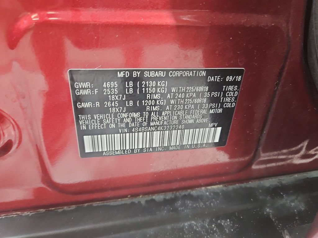 Used 2019 Subaru Outback 2.5i Limited w/ Popular Package #2 AWD/4WD image 31