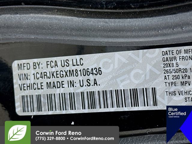 Used 2021 Jeep Grand Cherokee L Summit w/ Luxury Tech Group V image 39