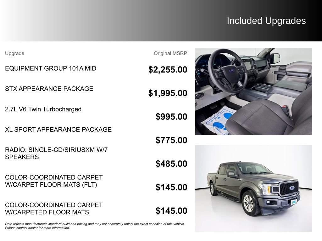 Used 2018 Ford F150 XL w/ Equipment Group 101A Mid RWD image 5