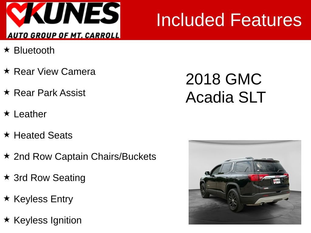 Used 2018 GMC Acadia SLT AWD/4WD image 3