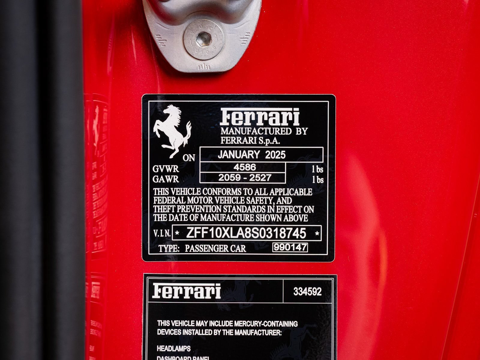 Certified 2025 Ferrari 12Cilindri RWD image 26