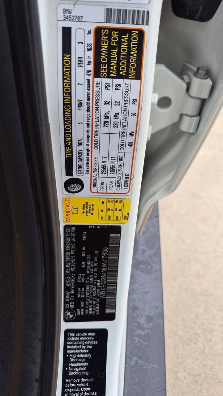 Used 2008 BMW X3 3.0si AWD/4WD image 60