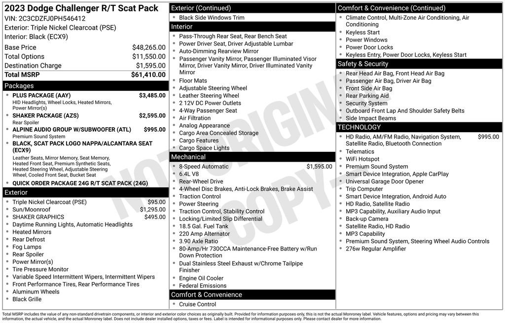 Used 2023 Dodge Challenger R/T Scat Pack w/ Plus Package RWD image 26