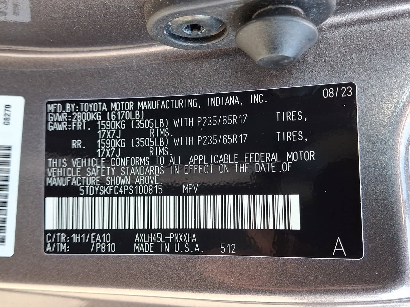 Used 2023 Toyota Sienna XLE AWD/4WD image 30