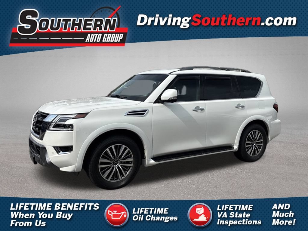 Used 2023 Nissan Armada SL w/ Captain's Chairs Package RWD image 1